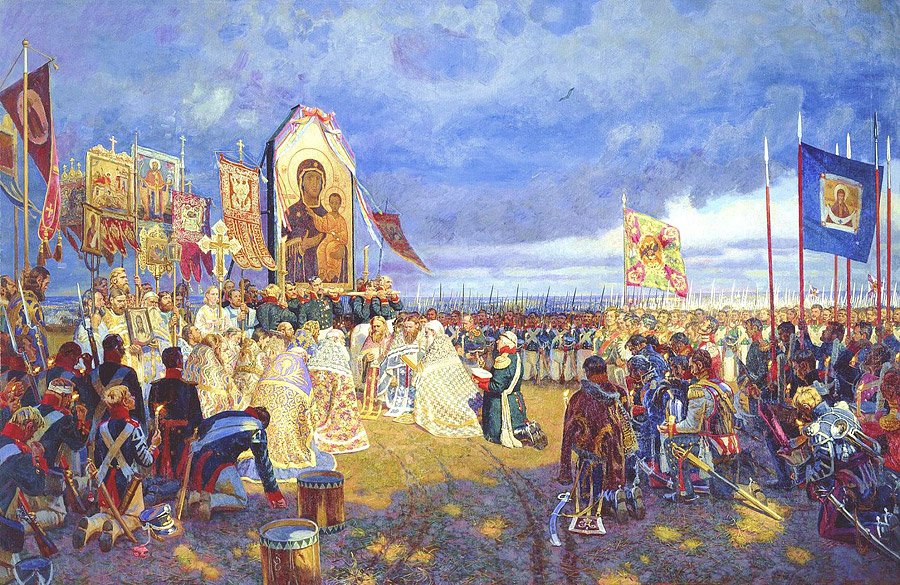 "Иконы на страже земли Русской" - 3 иконы, которые спасли Россию Moleben-pered-Borodinskim-srazheniem