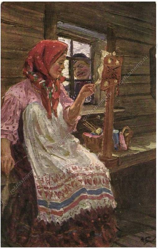 Шерсть самоеда от собаки до готового изделия Прядение, <a href=
