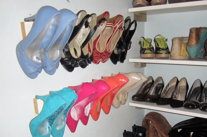 Удобная система хранения для обуви. 