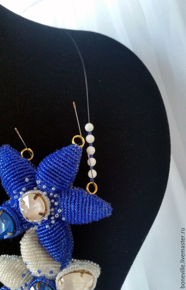 Создаем цветочное колье со Swarovski Создаем цветочное колье со Swarovski
