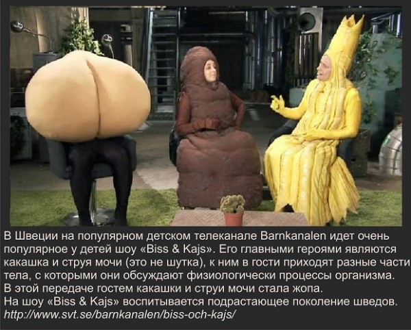 Фекалия и струя мочи заменили Хрюшу и Степашку – это не шутка