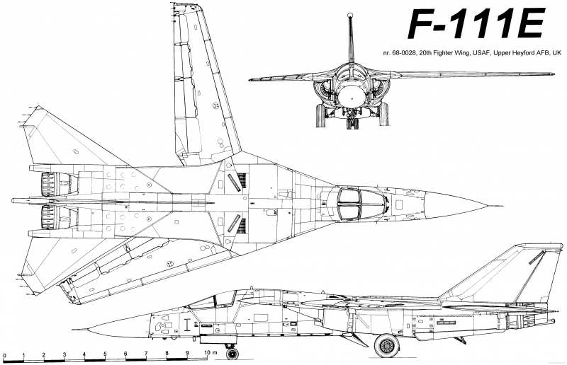 Тактический бомбардировщик General Dynamics F-111 Aardvark Тактический бомбардировщик General Dynamics F-111 Aardvark