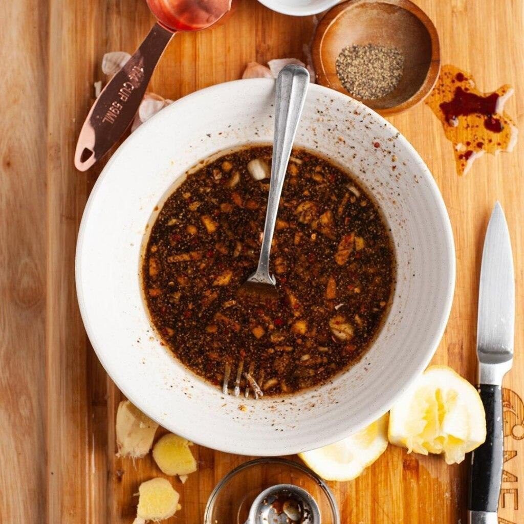Рецепт вкусного маринада с оливковым маслом и лимонным соком и соевым соусом