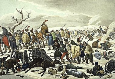 1812–2012. Крах - Отступление французов из Москвы. Художник Йоган-Адам Кляйн. Музей армии. Париж.