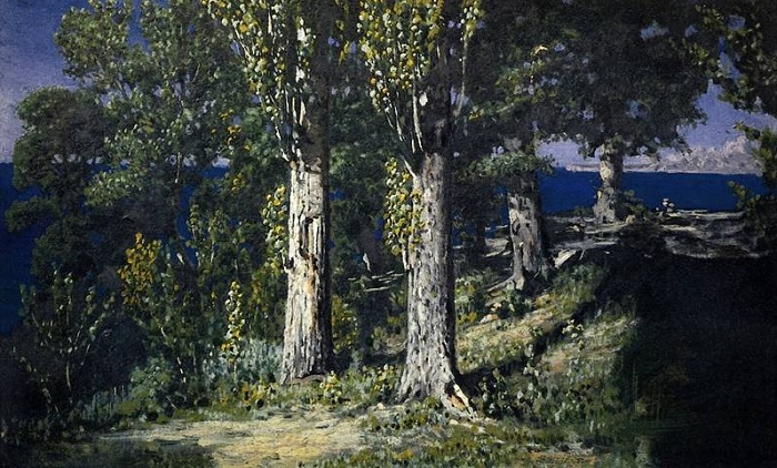 «Кипарисы. Крым.» Автор: Архип Куинджи. «Кипарисы. Крым.» Автор: Архип Куинджи.