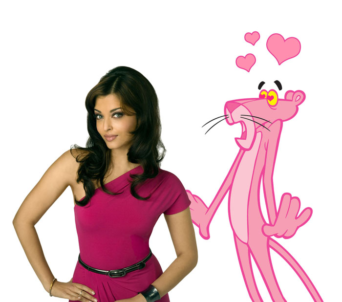 Айшвария Рай (Aishwarya Rai) и Стив Мартин (Steve Martin) в фотосессии для фильма Pink Panther 2 (2009), фото 4
