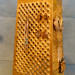 Earring stand ,Kitchen grater turns into an earring holder, gold leaf gilded, surrealistic style object,