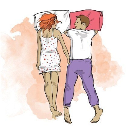 О чем расскажут позы партнеров во время сна?
