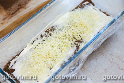 Фотографии рецепта Печеночный торт с сыром, 08 Печеночный торт с сыром, Шаг 08