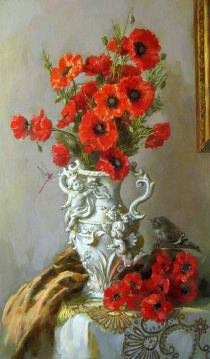 Алые маки. Автор: Екатерина Калиновская. Алые маки. Автор: Екатерина Калиновская.