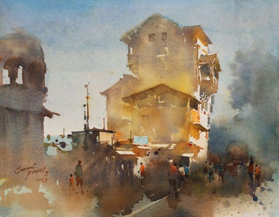 Ð¤Ð¾Ñ‚Ð¾ Indian Watercolor Painting.