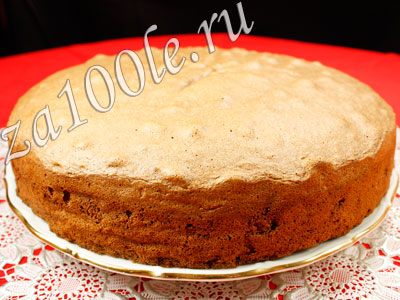 Рецепт шоколадного бисквита