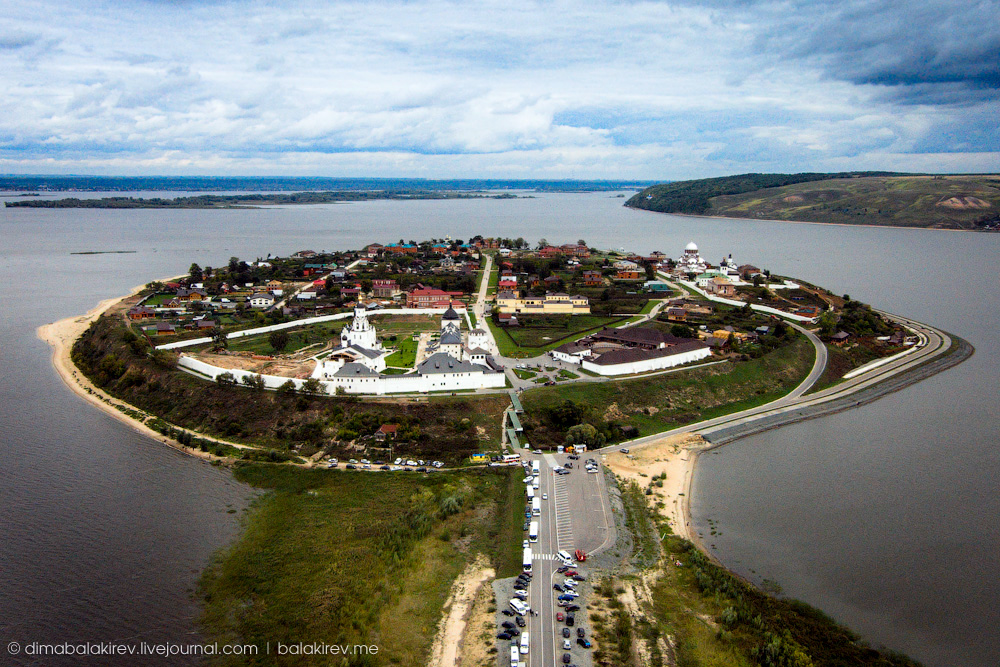  Остров-град Свияжск. дрон, красота, мир, пейзаж