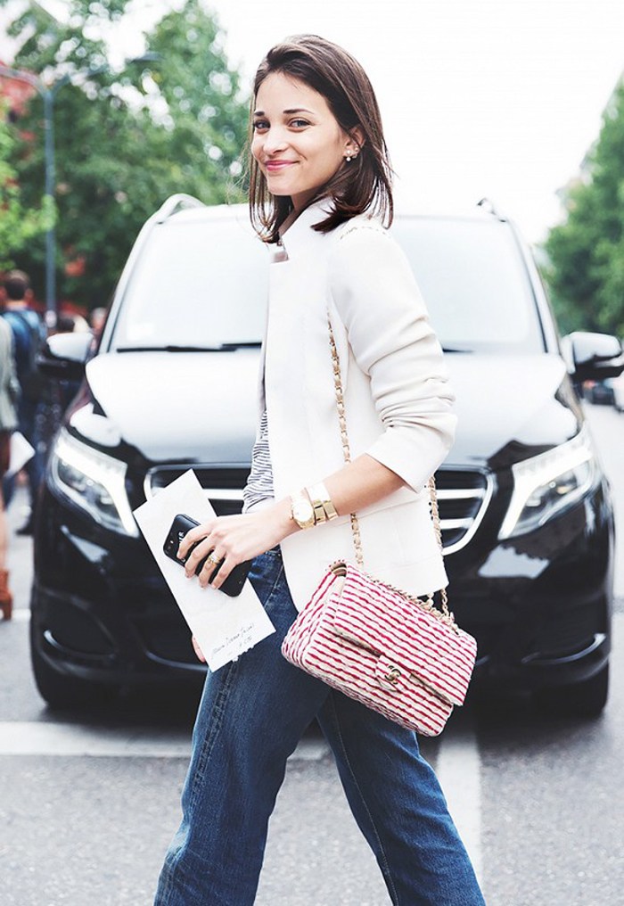 Картинки по запросу olivia palermo chanel bag