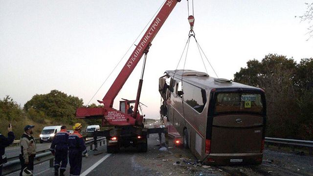 Автобус, попавший в смертельное ДТП под Краснодаром, принадлежит епархии