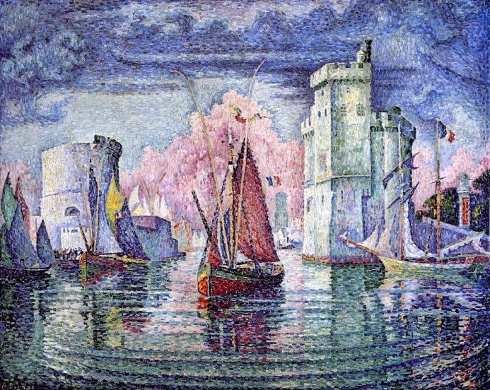 Вход в порт Ла-Рошель, 1921. Автор: Поль Синьяк. Вход в порт Ла-Рошель, 1921. Автор: Поль Синьяк.