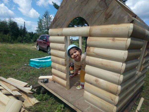 Записки Старого ворчуна. Съездил к внучке в гости, сделал домик и песочницу Записки Старого ворчуна. Съездил к внучке в гости, сделал домик и песочницу