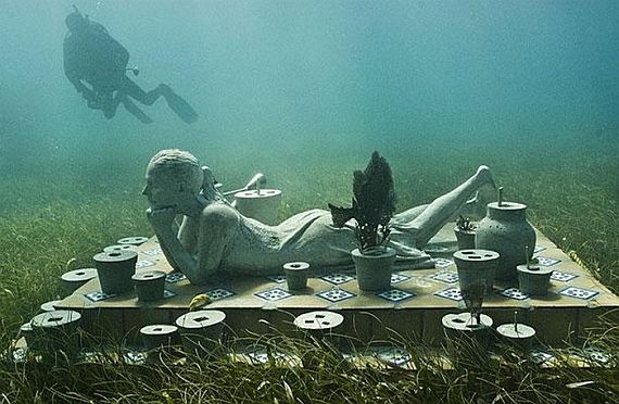 музей подводных скульптур канкун мексика
