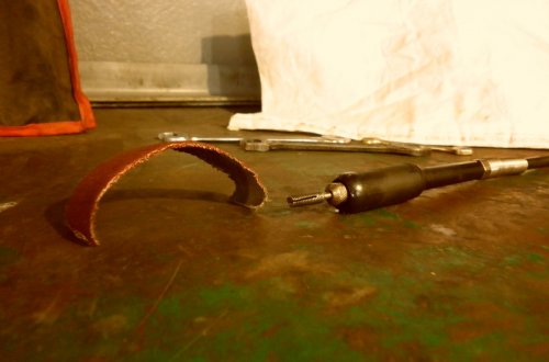 A cheap way to get fine finishing on metals.