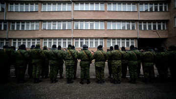 Пророссийские вооруженные силы в Симферополе Пророссийские вооруженные силы в Симферополе