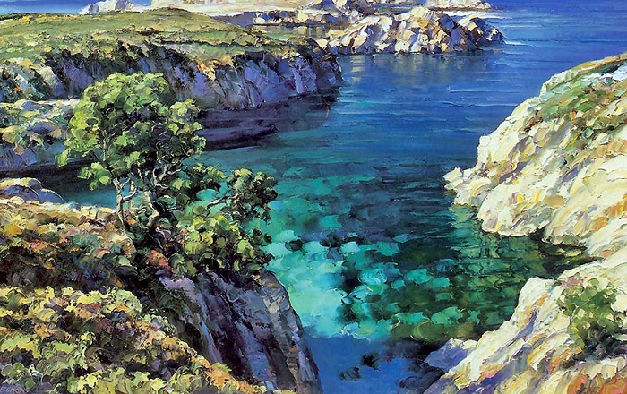 Картина, написанная мастихином. Говард Беренс. | Фото: art.mirtesen.ru. Картина, написанная мастихином. Говард Беренс. | Фото: art.mirtesen.ru.