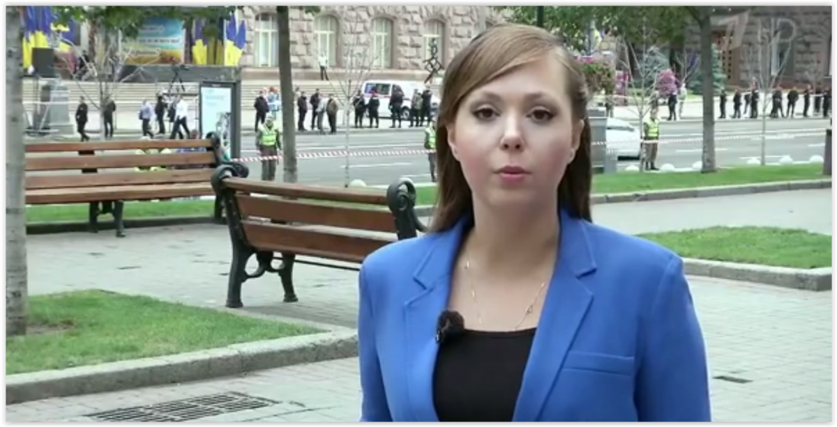В центре Киева похитили журналистку Первого канала Анну Курбатову
