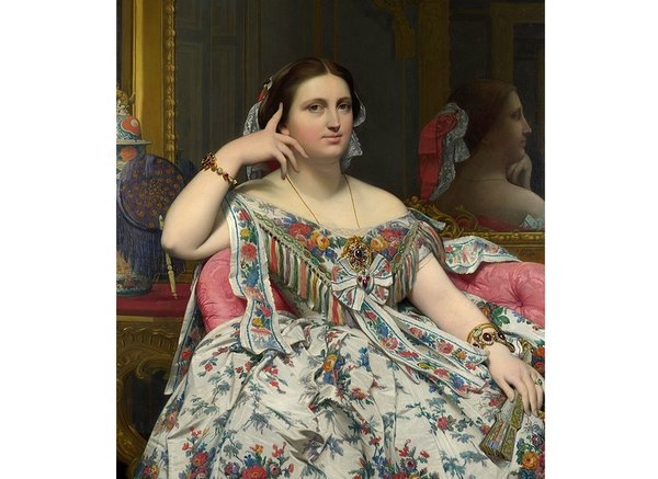 Портрет «Мадам Муатесье». Жан Огюст Доминик Энгр, 1856 год.