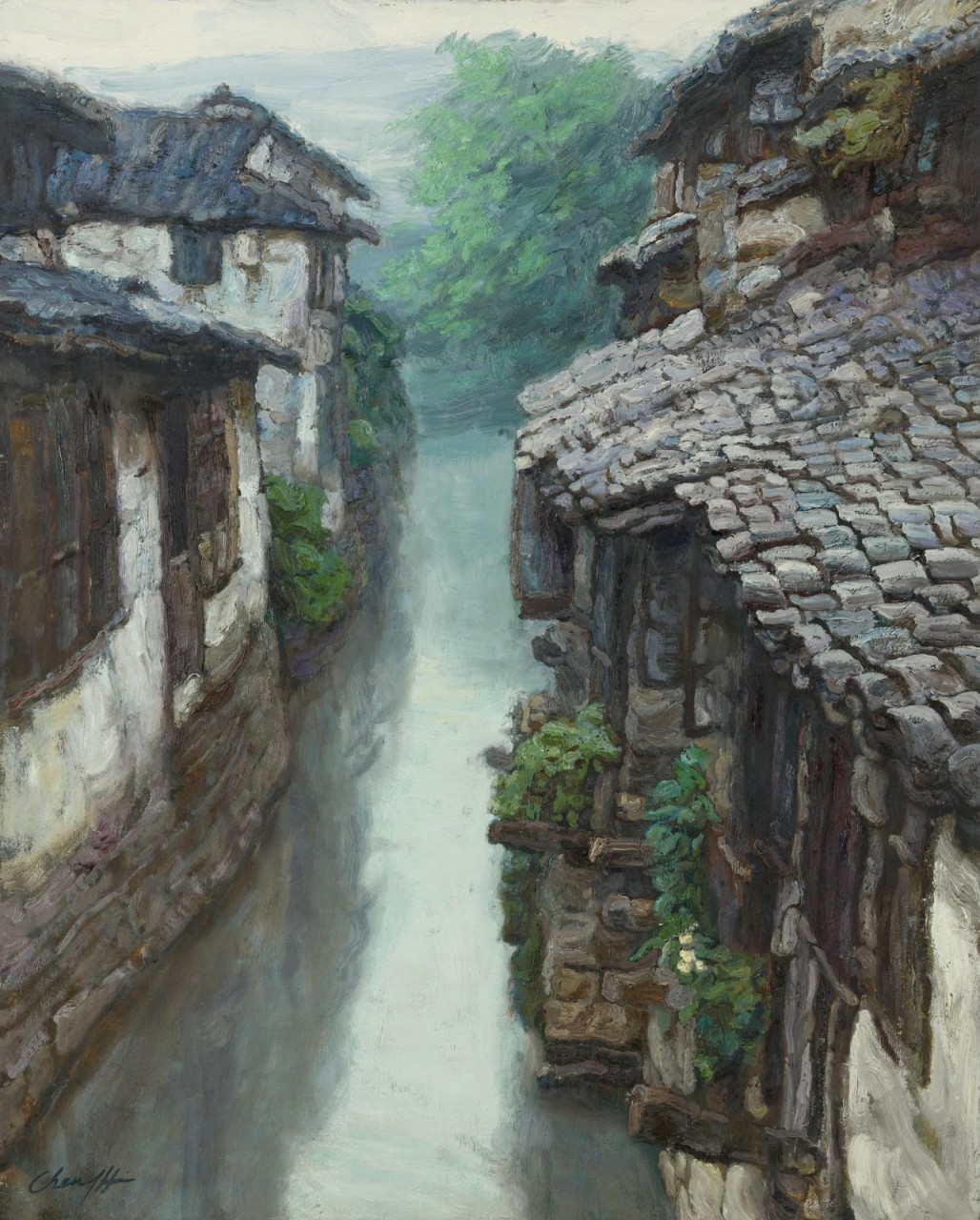 Как качаются ветки, как скользят челноки... Китайский художник Chen Yifei (1946 - 2005)