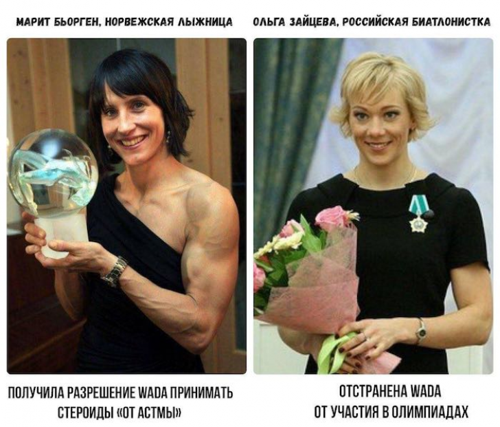 Как выглядит Олимпиада "чистых" спортсменов по мнению WADA и МОК (10 примеров)