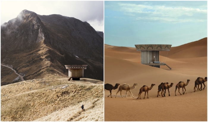 Мини-апартаменты с гибкой планировкой можно устанавливать и на горном плато, и среди пустыни (концепт Casa Ojala'). Мини-апартаменты с гибкой планировкой можно устанавливать и на горном плато, и среди пустыни (концепт Casa Ojala').