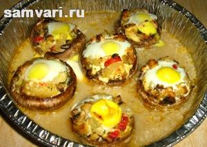 рецепт фаршированных шампиньонов