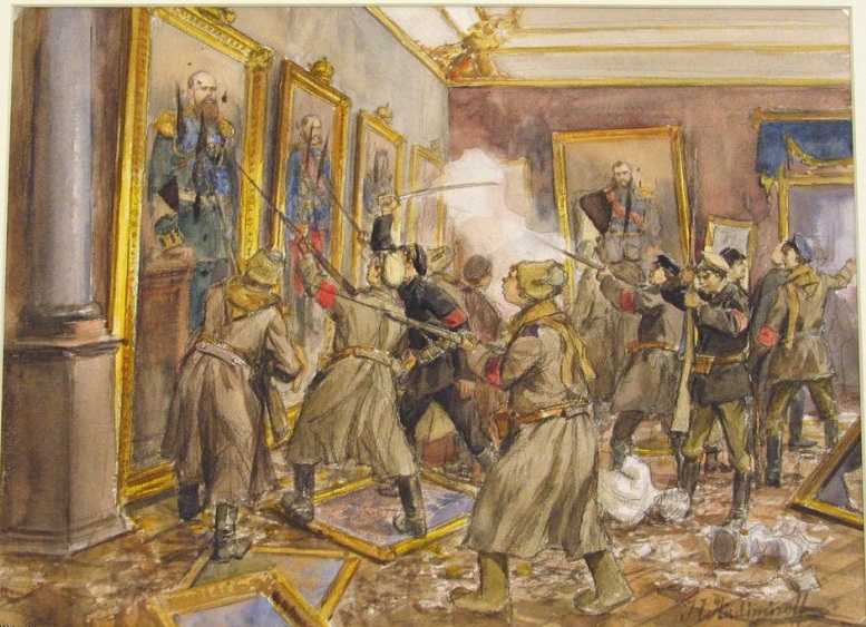 Ð¥Ñдожник-оÑÐµÐ²Ð¸Ð´ÐµÑ Ð. Ð. ÐладимиÑов. «ÐзÑÑие Ðимнего», 1918 г.