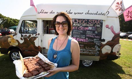 Petra Barran takes her brownies to the public