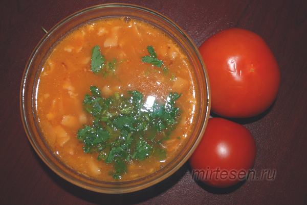 Овощной томатный суп пюре