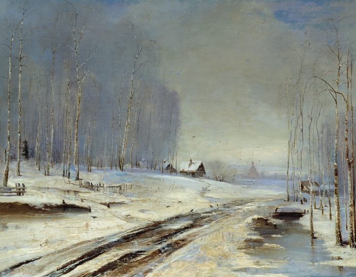 Алексей Саврасов, Распутица, 1894 Алексей Саврасов, Распутица, 1894