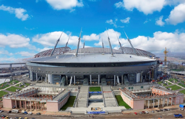 зенит-арена стадион фото сейчас онлайн