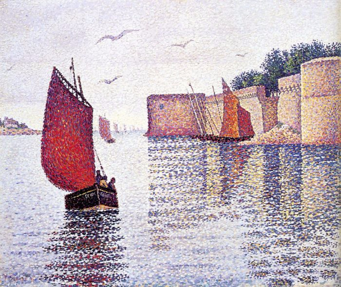 Конкарно. Лодка Сардины, 1891. Автор: Поль Синьяк. Конкарно. Лодка Сардины, 1891. Автор: Поль Синьяк.