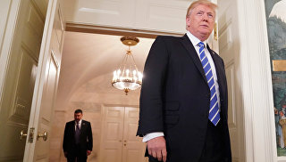 Президент США Дональд Трамп на пресс-конференции. Архивное фото Президент США Дональд Трамп на пресс-конференции. Архивное фото