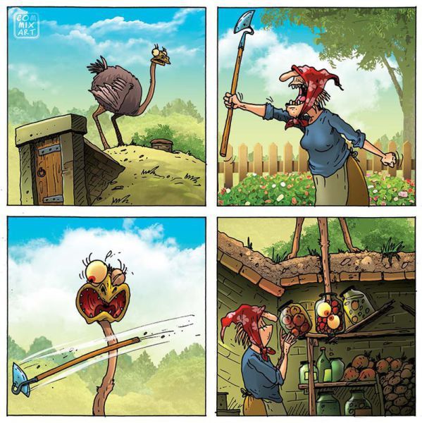 комиксы, карикатуры, веселые картинки, сказки