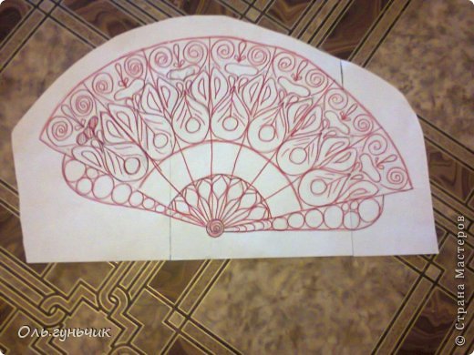 Мастер-класс Поделка изделие Моделирование конструирование Филигранный веер МК Проволока Шпагат фото 4