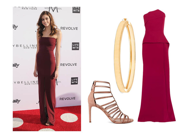 Платье Roland Mouret, босоножки Alaia, браслет Buccellati Как повторить лучшие образы Кайи Гербер? (фото 20)