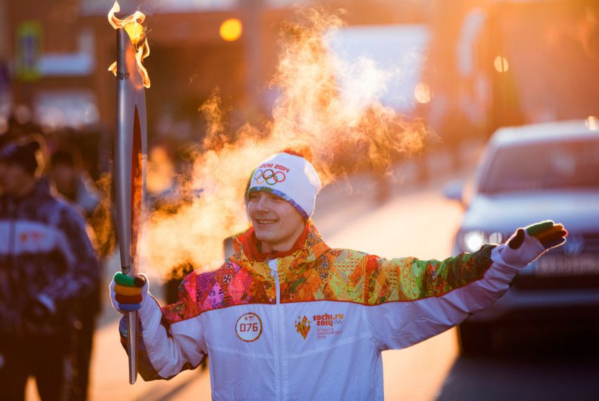 сочи, олимпиада, факел, интересное