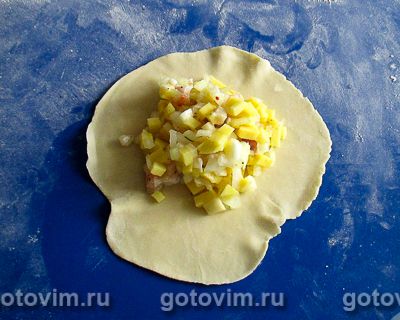 Фотографии рецепта Манты с картошкой и солёным салом, 08 Манты с картошкой и солёным салом
