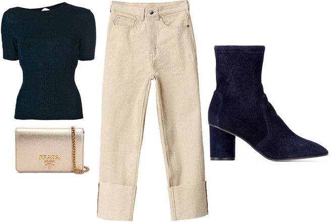 1. Jacquemus 2. Prada 3. H&M studio 4. Stuart Weitzman Как носить беж в новом сезоне (фото 7)