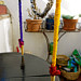 Necklace Display Stand, Colorful Recycled Silk