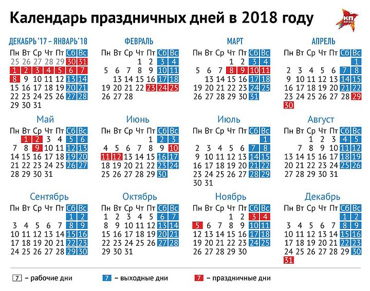Рабочий календарь на март 2018 года Рабочий календарь на март 2018 года