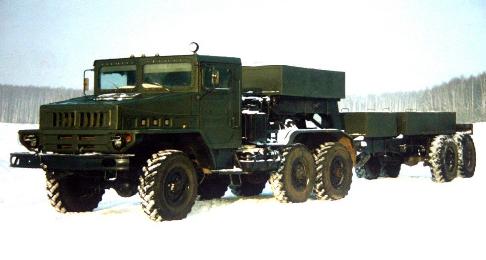 Зимние испытания активного автопоезда 6009 с седельным тягачом ЗИЛ-443114