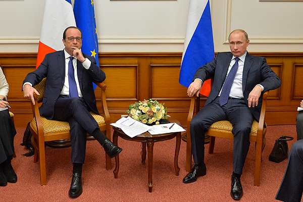 Путин оценил визит Олланда в Москву