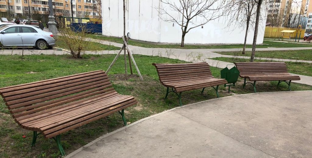Скамейки обновили / Фото предоставлено управой района Косино-Ухтомский