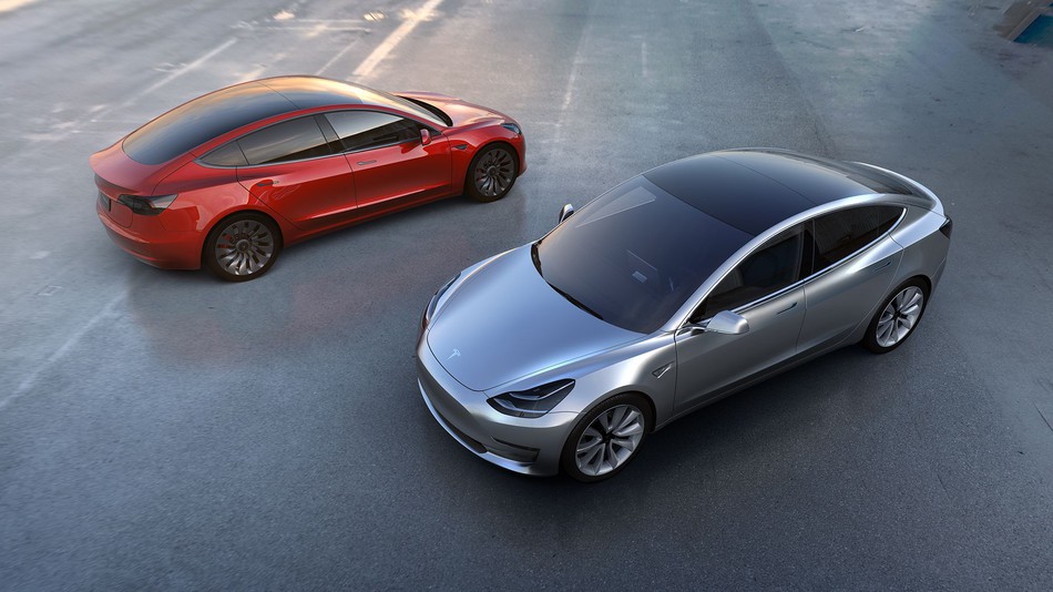 Elon Musk was the first to share images of the new Model 3.